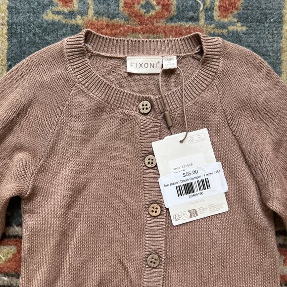 Fixoni Button Down Romper - Picture 2 of 5